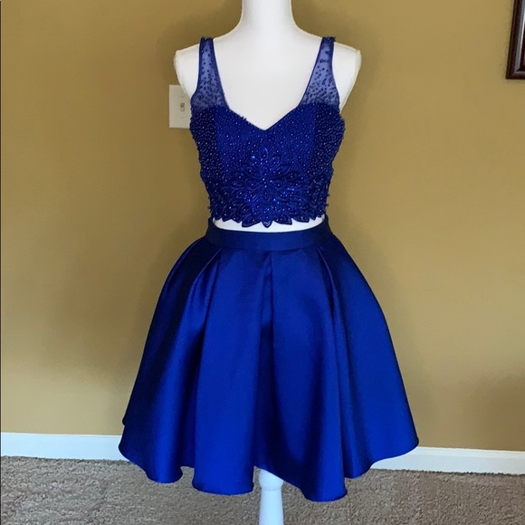 Narianna Dresses & Skirts - Narianna- Royal Blue Homecoming/Prom 2-Piece Dress